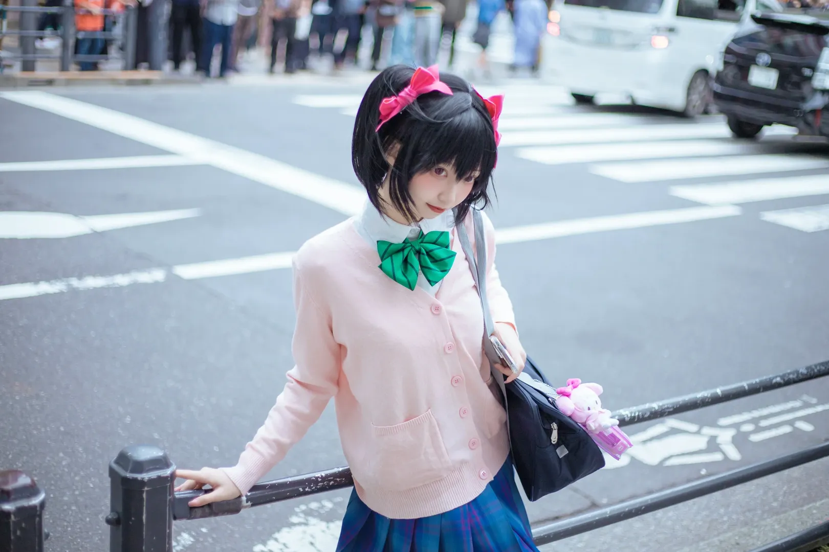 cosplay日常, 矢泽妮可cos, Love Live, 日系校服, 东京街头 - 第4张