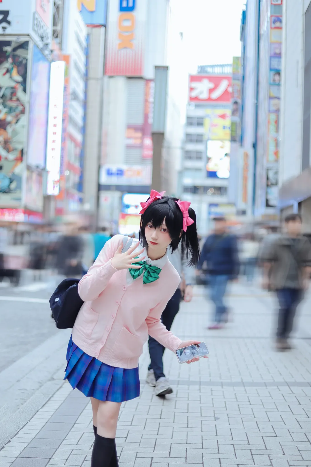 cosplay日常, 矢泽妮可cos, Love Live, 日系校服, 东京街头 - 第5张