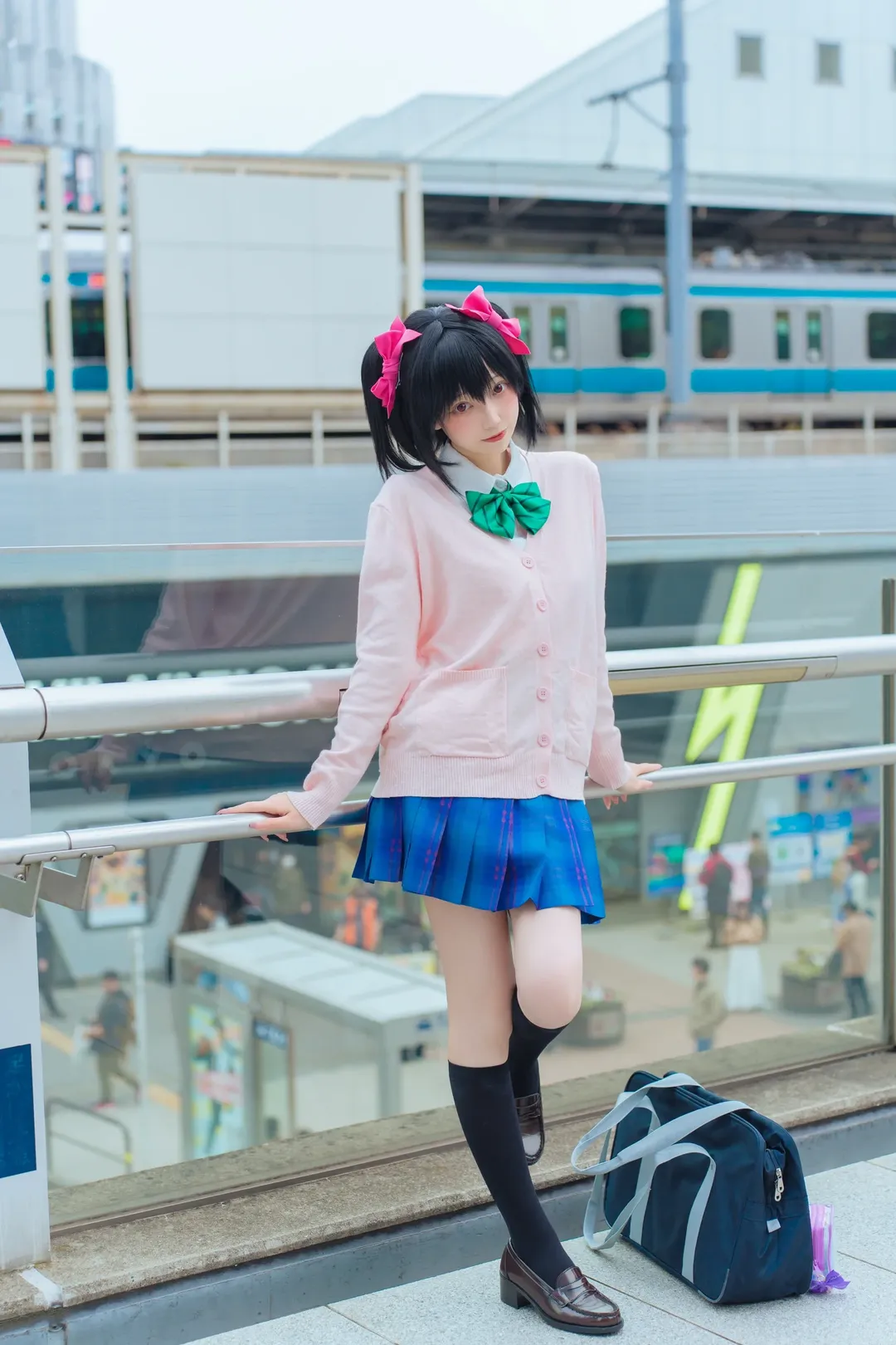 JK制服, Love Live!, 二次元穿搭, 矢泽妮可cos, 秋叶原外景 - 第11张
