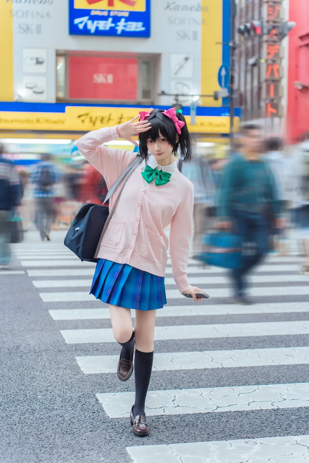 JK制服, Love Live!, 二次元穿搭, 矢泽妮可cos, 秋叶原外景 - 第14张