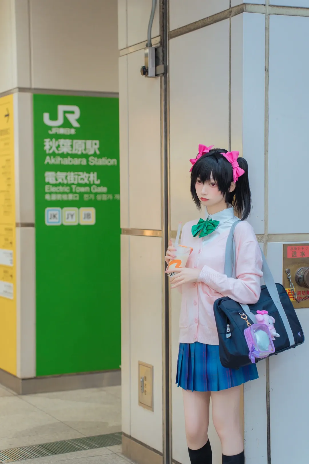 JK制服, Love Live!, 二次元穿搭, 矢泽妮可cos, 秋叶原外景 - 第2张