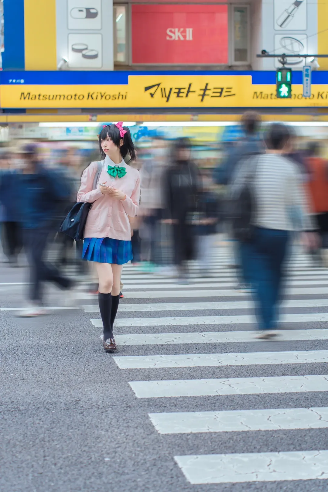 JK制服, Love Live!, 二次元穿搭, 矢泽妮可cos, 秋叶原外景 - 第3张