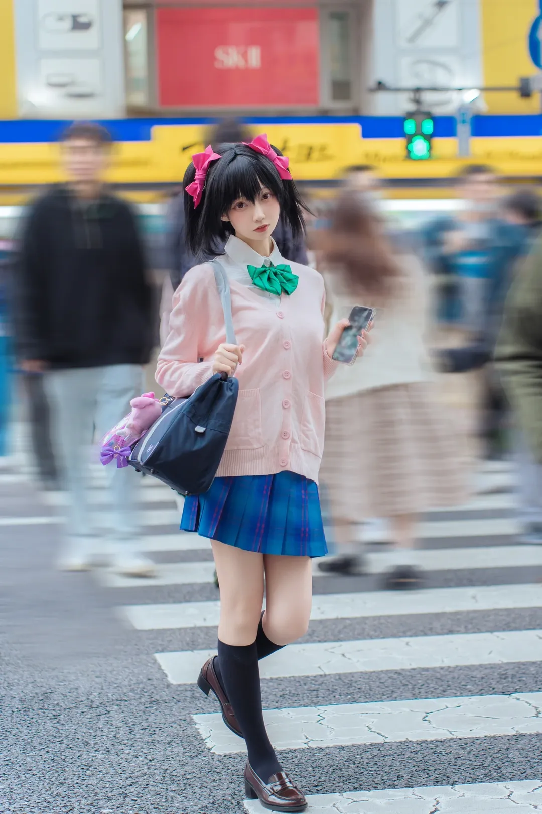 JK制服, Love Live!, 二次元穿搭, 矢泽妮可cos, 秋叶原外景 - 第4张