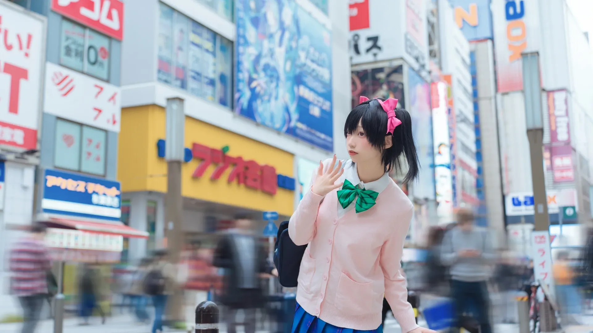 JK制服, Love Live!, 二次元穿搭, 矢泽妮可cos, 秋叶原外景 - 第7张