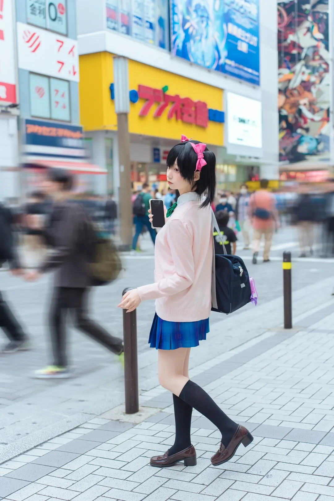 JK制服, Love Live!, 二次元穿搭, 矢泽妮可cos, 秋叶原外景 - 第9张