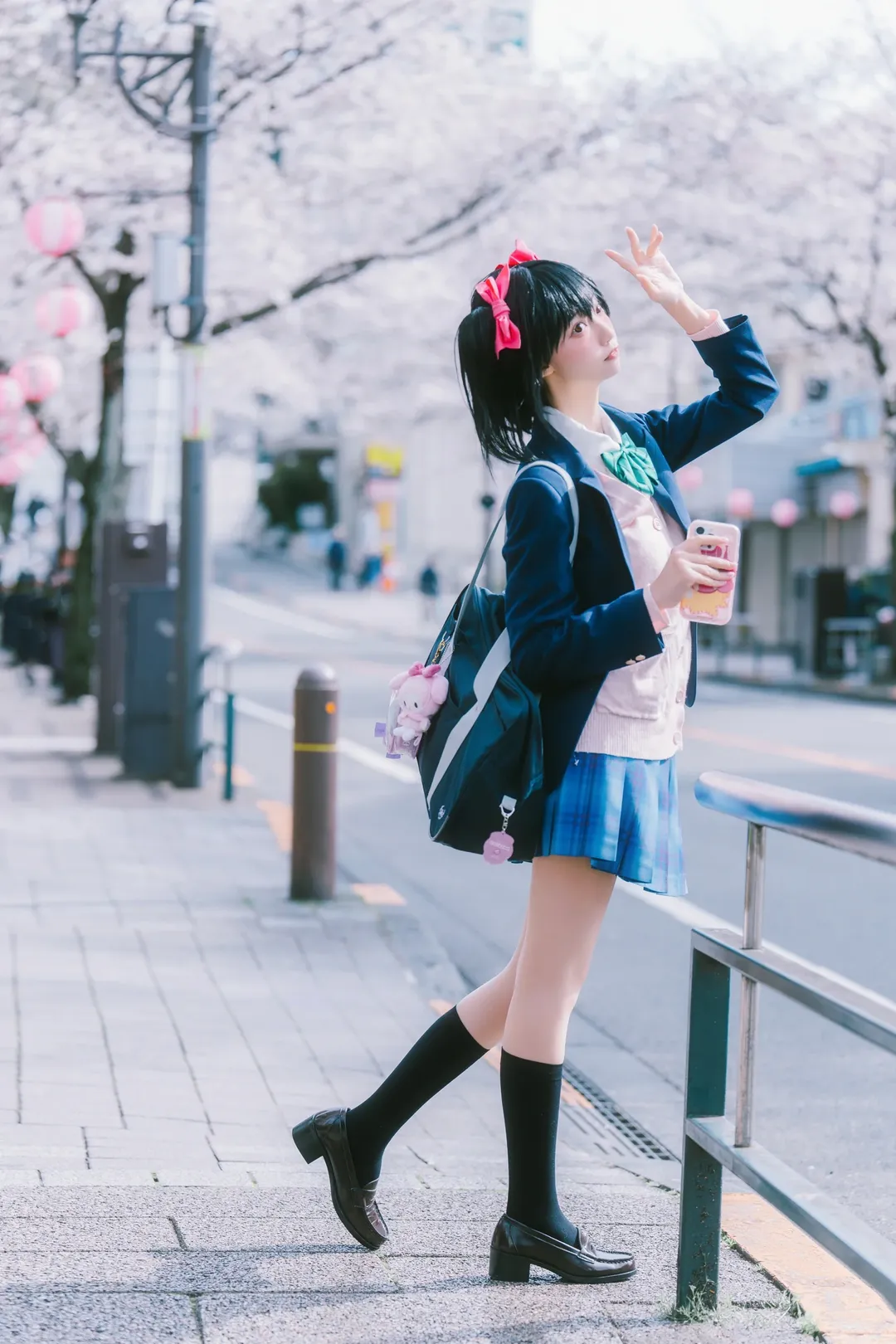 lovelive, 矢泽妮可cos, 樱花季cos, 校园偶像, 日系jk街拍