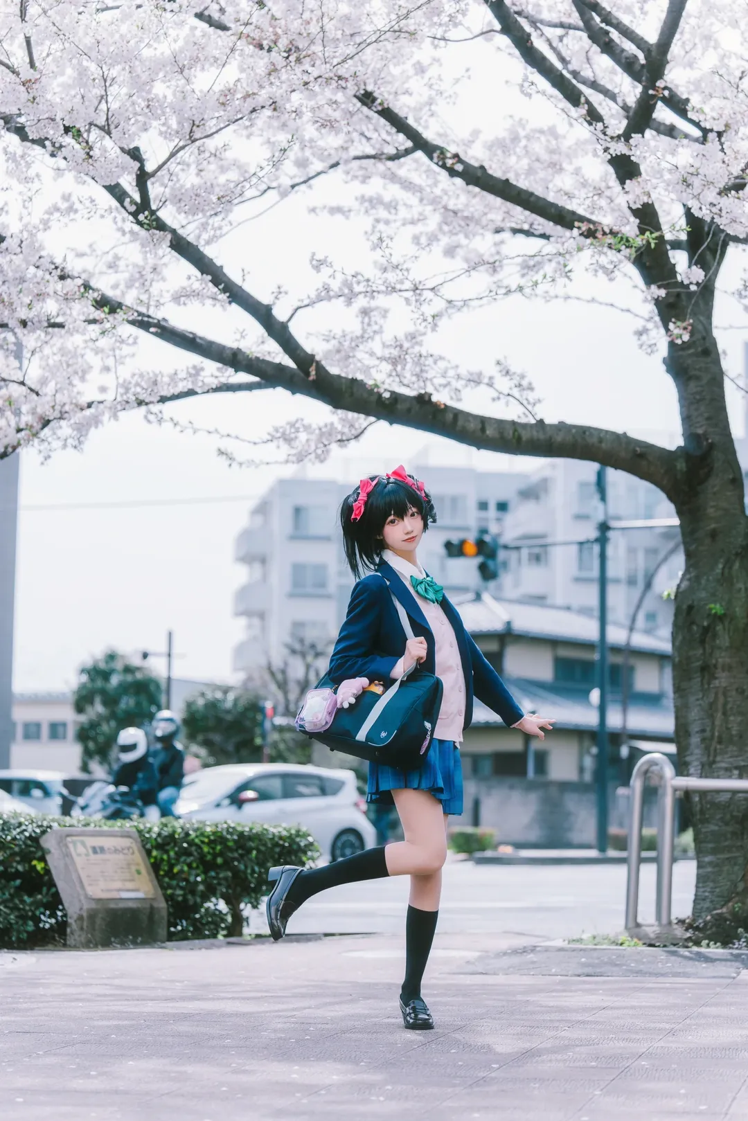 ラブライブ!, 矢澤にこ コスプレ, 桜の季節のコスプレ, 学園アイドル, 日系JKストリートスナップ - 8枚目
