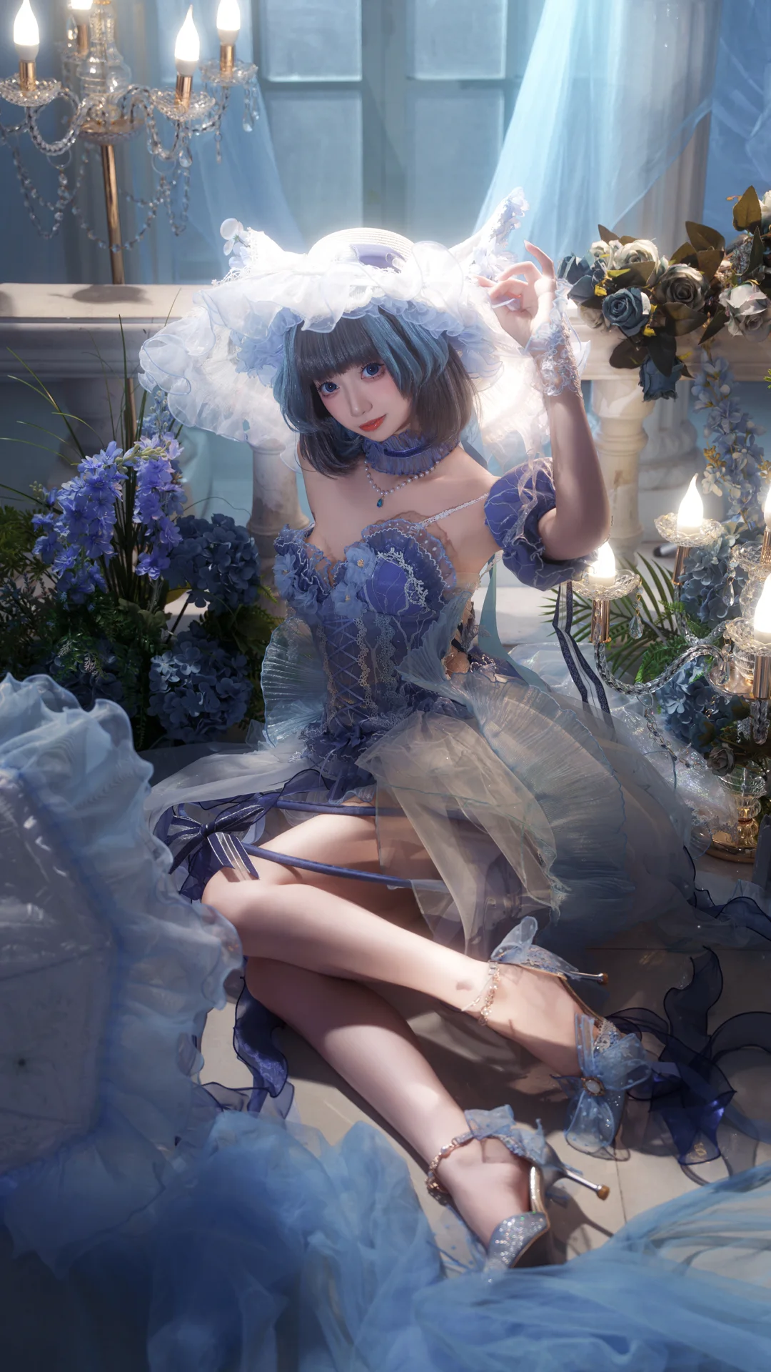 2次元少女, アズールレーン, コスプレ撮影, アズールレーン チェシャー コスプレ, 幻想的な写真 - 1枚目