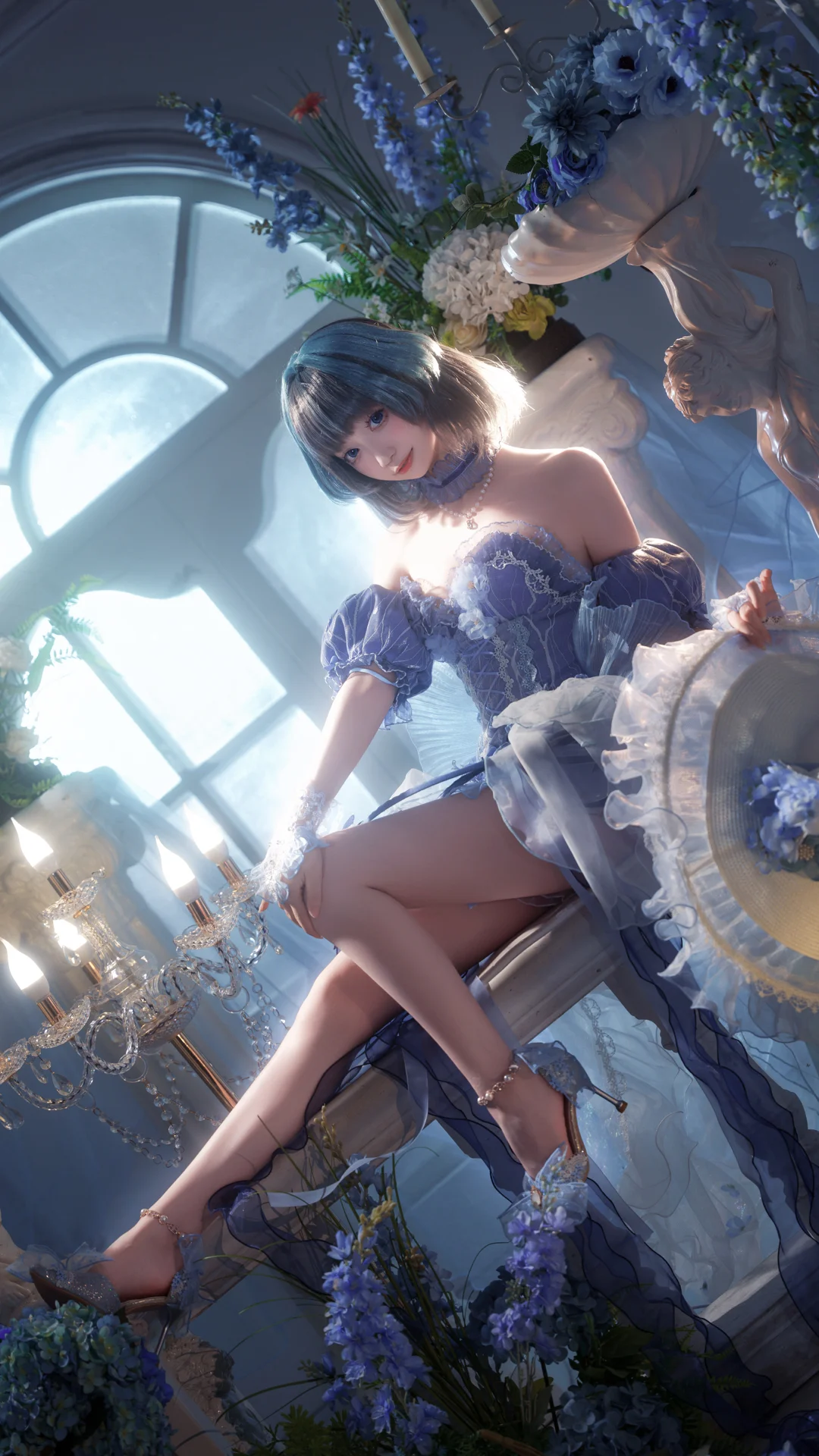 2次元少女, アズールレーン, コスプレ撮影, アズールレーン チェシャー コスプレ, 幻想的な写真 - 10枚目