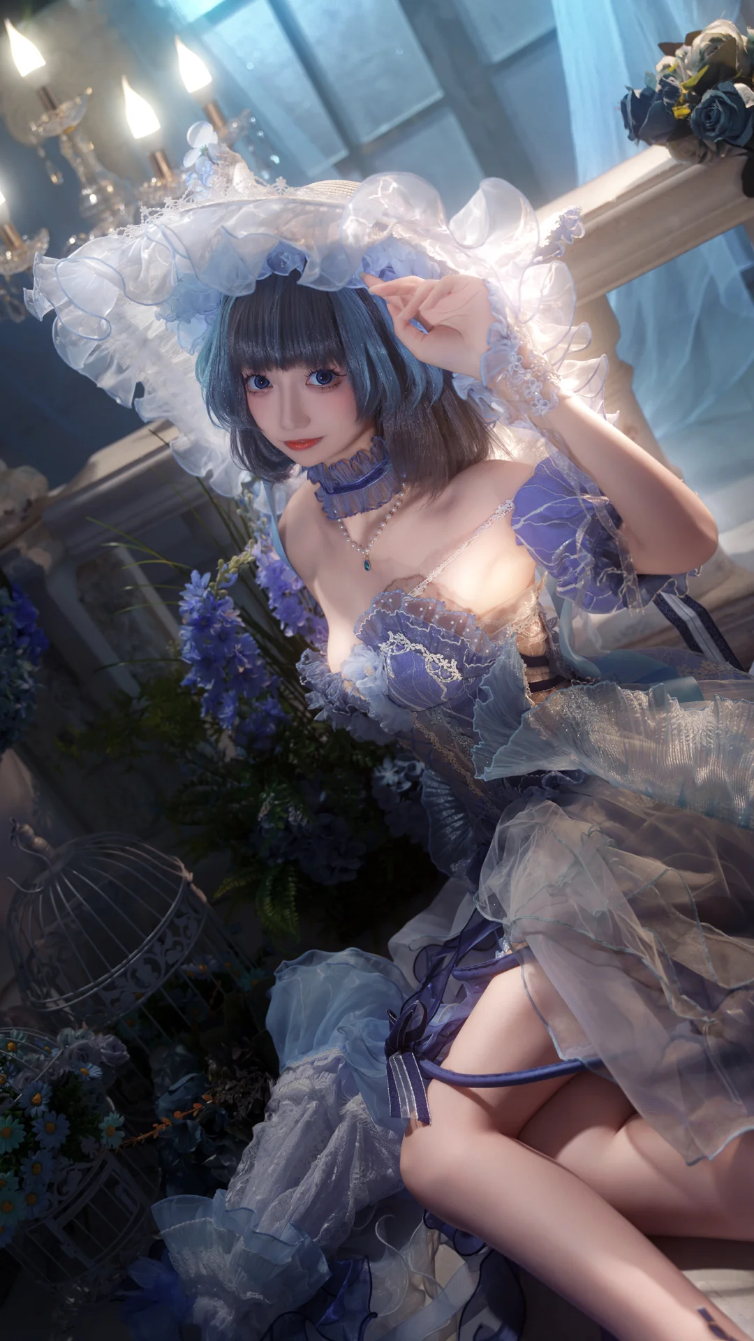 2次元少女, アズールレーン, コスプレ撮影, アズールレーン チェシャー コスプレ, 幻想的な写真 - 2枚目