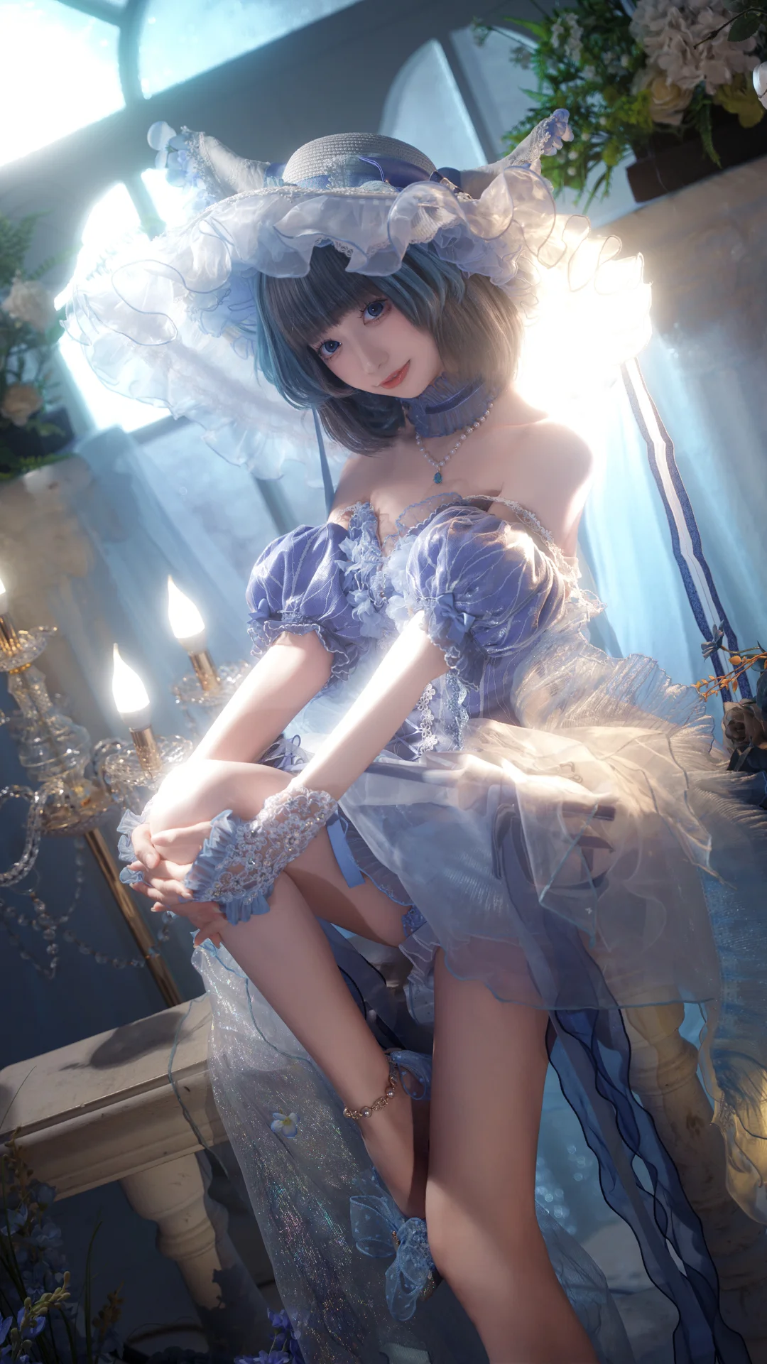 2次元少女, アズールレーン, コスプレ撮影, アズールレーン チェシャー コスプレ, 幻想的な写真 - 4枚目