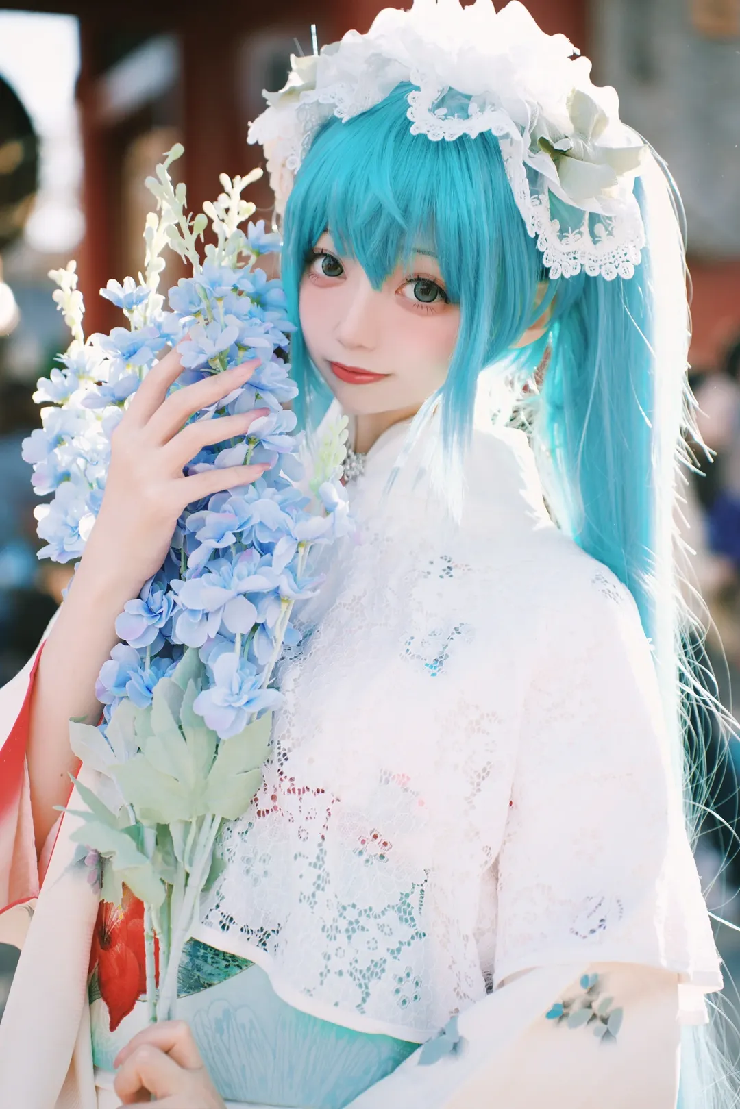 初音未来, 初音未来cos, 日系摄影, 和服私设, 浅草寺 - 第3张