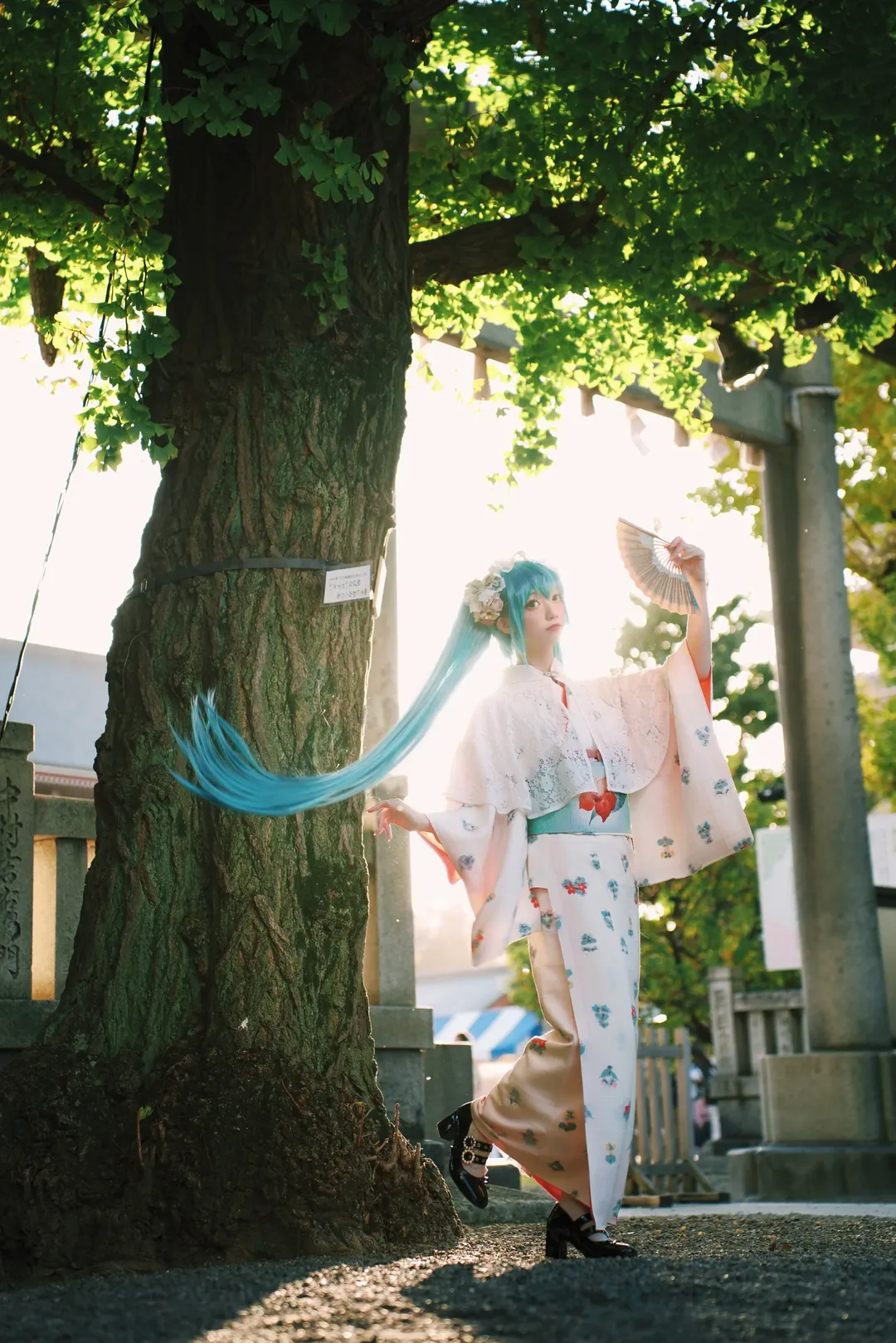 初音未来, 初音未来cos, 日系摄影, 和服私设, 浅草寺 - 第4张