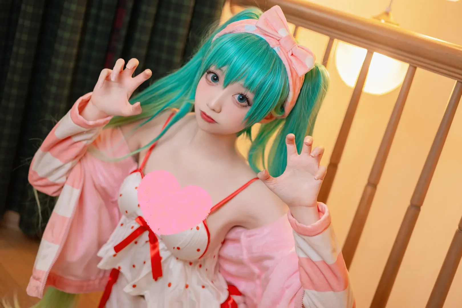 初音未来cos, 居家风, cosplay日常, 双马尾, VOCALOID - 第3张