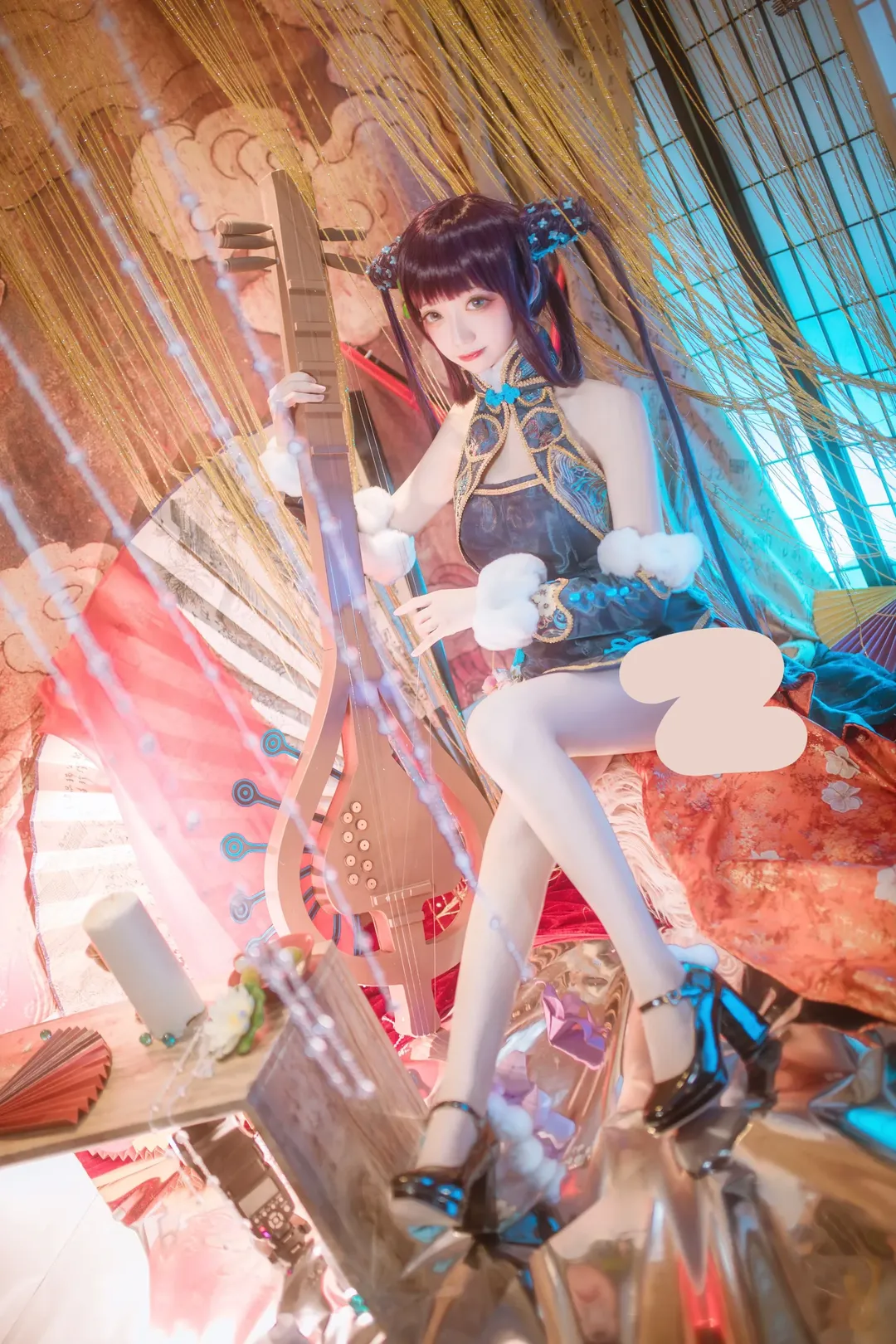 Fate/Grand Order, 古风cosplay, 白丝, 杨玉环cos, 国风摄影 - 第1张