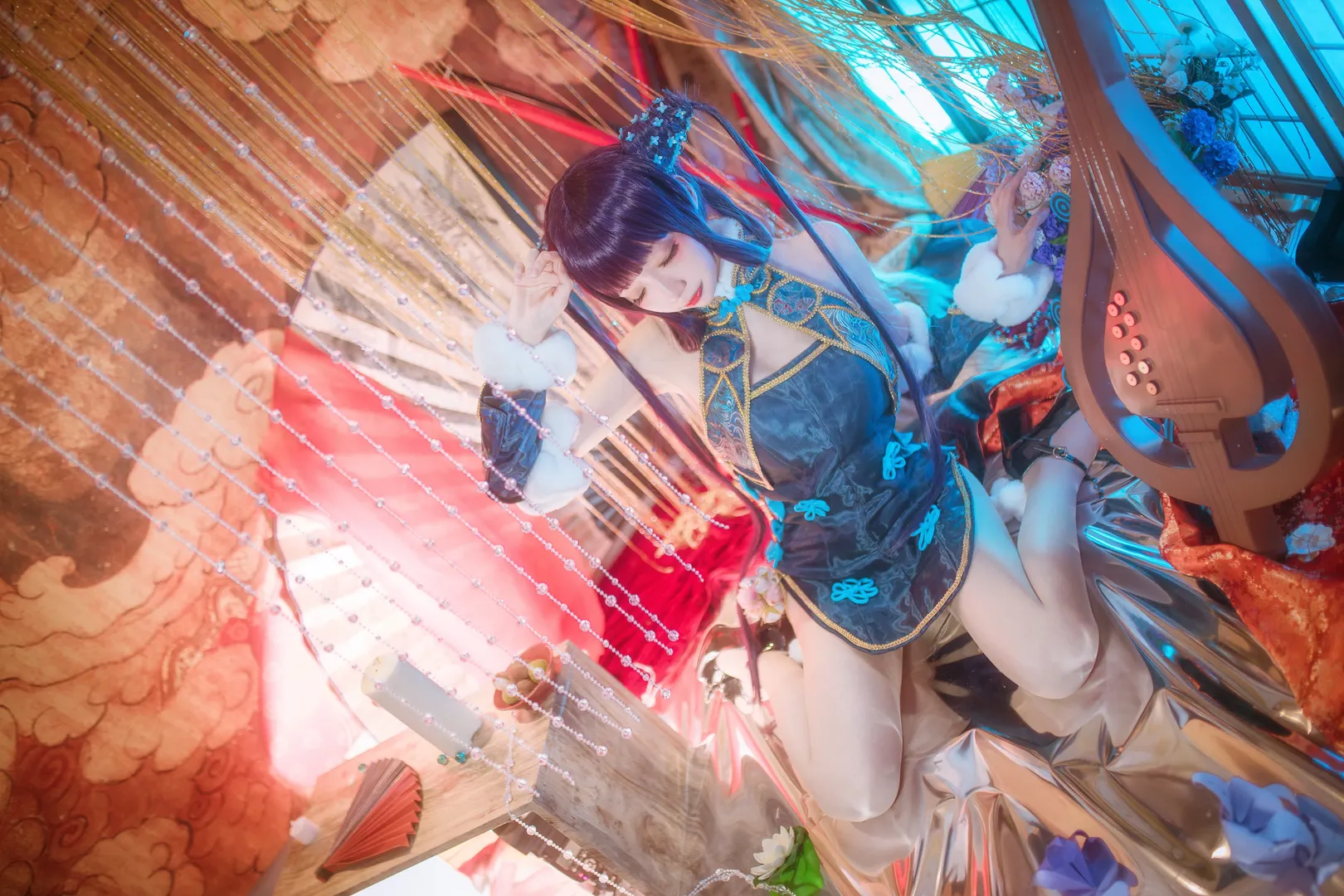 Fate/Grand Order, 古风cosplay, 白丝, 杨玉环cos, 国风摄影 - 第7张
