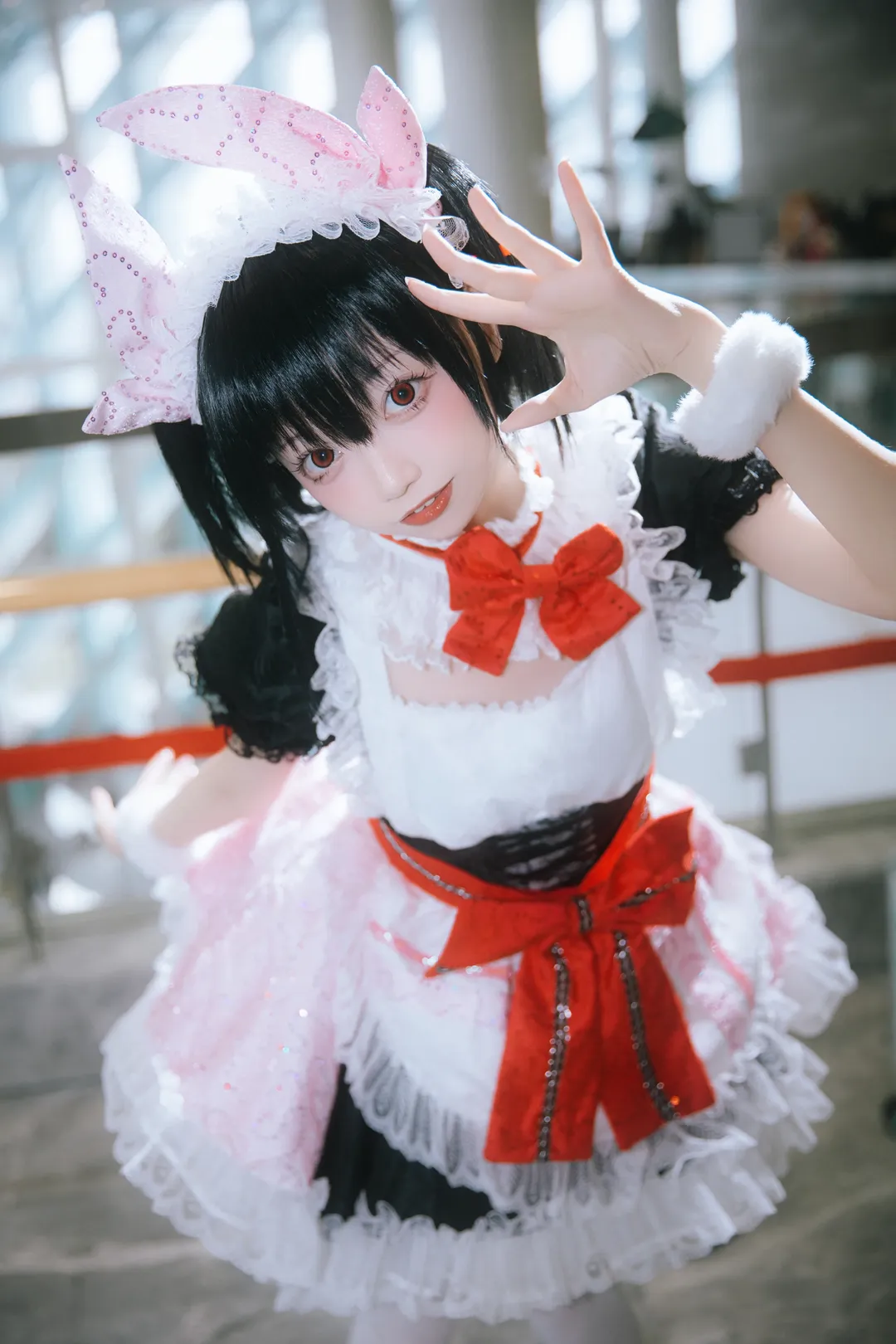 二次元摄影, 漫展返图, lovelive, 女仆装cosplay, 矢泽妮可cos