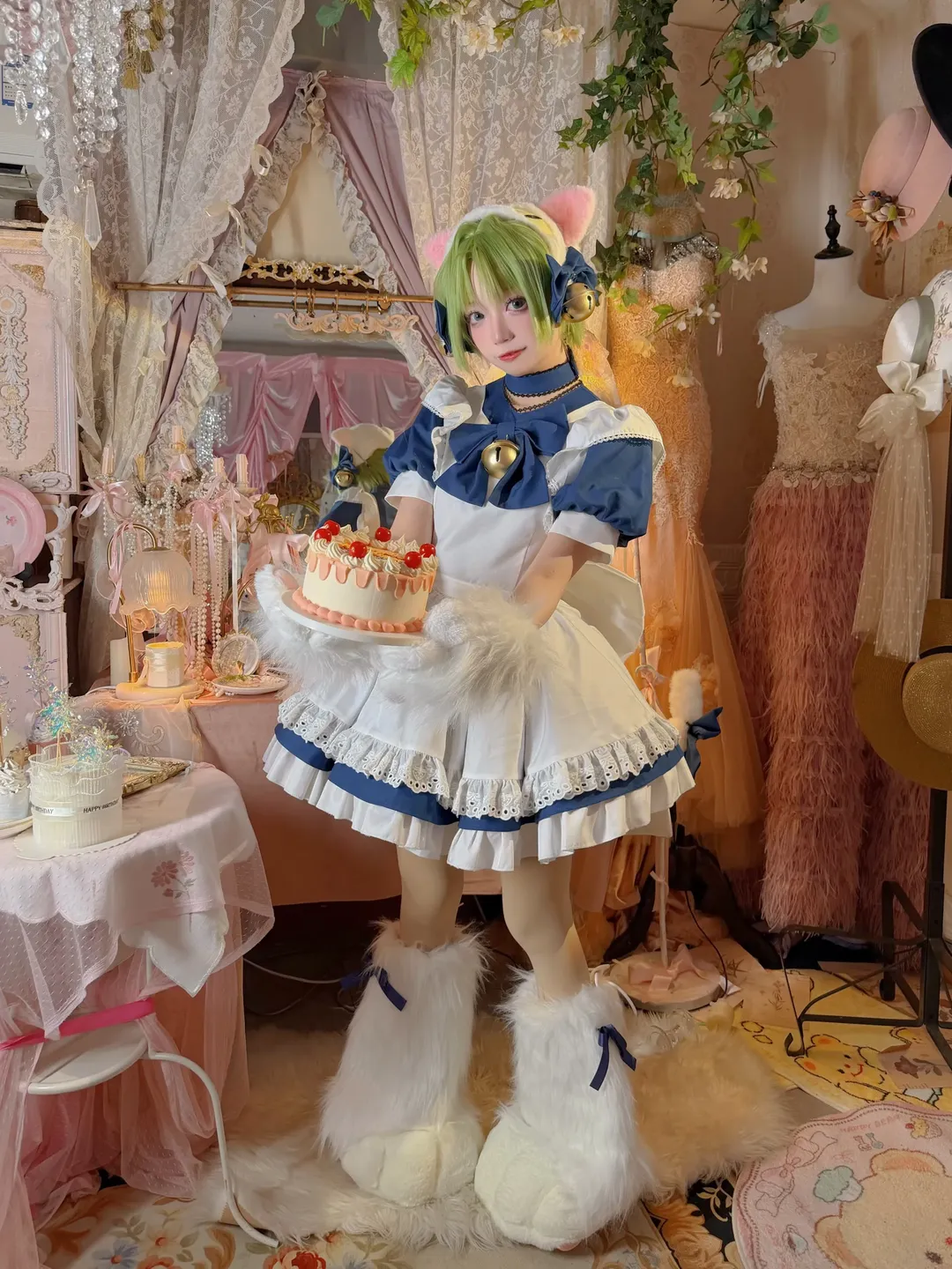 メイド服コスプレ, もふもふの獣耳, 懐かしの二次元, デ・ジ・キャラットコスプレ, デ・ジ・キャラット / ショコラ - 3枚目