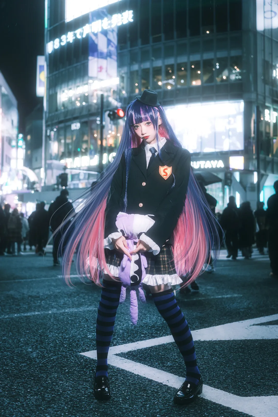 手工道具, 吊带袜天使, Stockingcos, 街拍Cosplay, 日系夜景 - 第5张