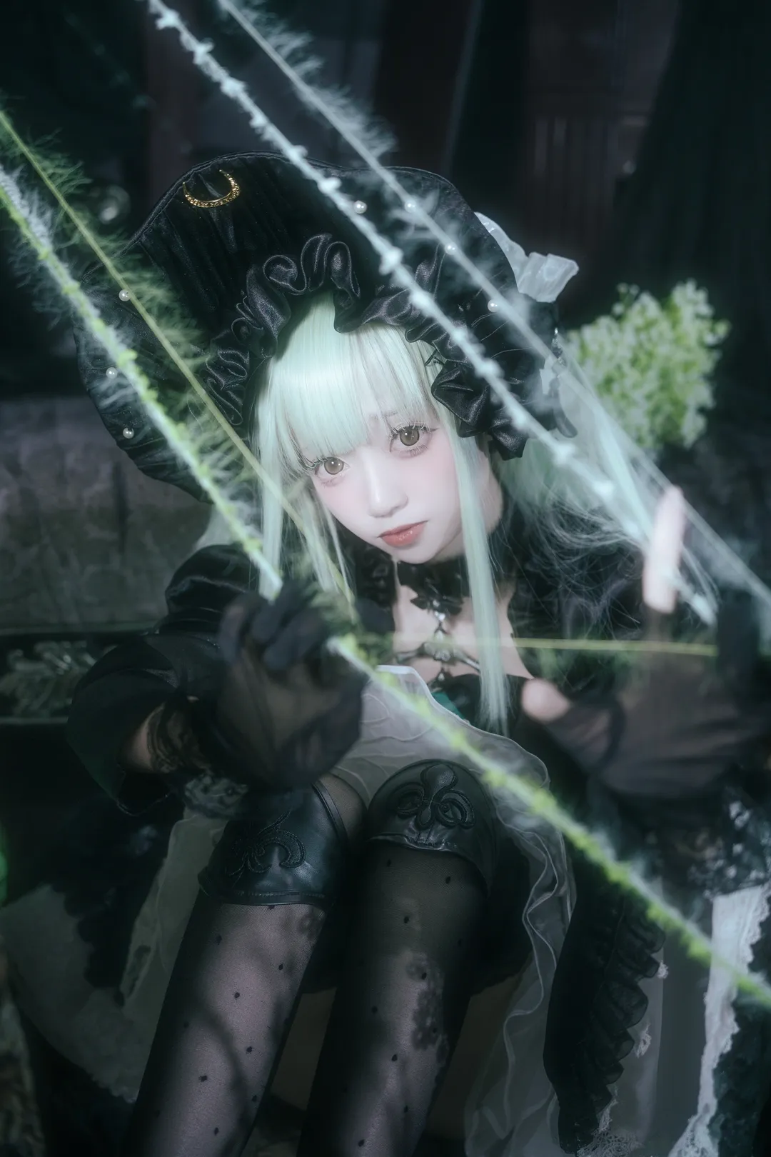 Ave Mujica, Arknights, Wakaba Mutsumi cosplay, Marionette Id, Dark gothic style cosplay - Image 11
