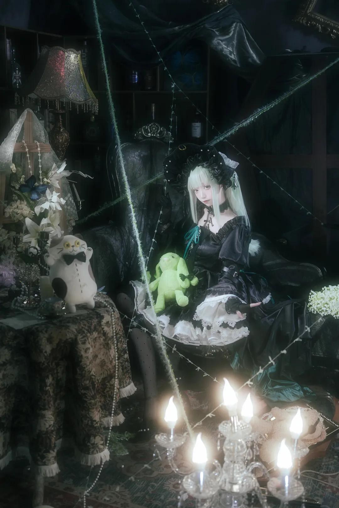 Ave Mujica, Arknights, Wakaba Mutsumi cosplay, Marionette Id, Dark gothic style cosplay - Image 2