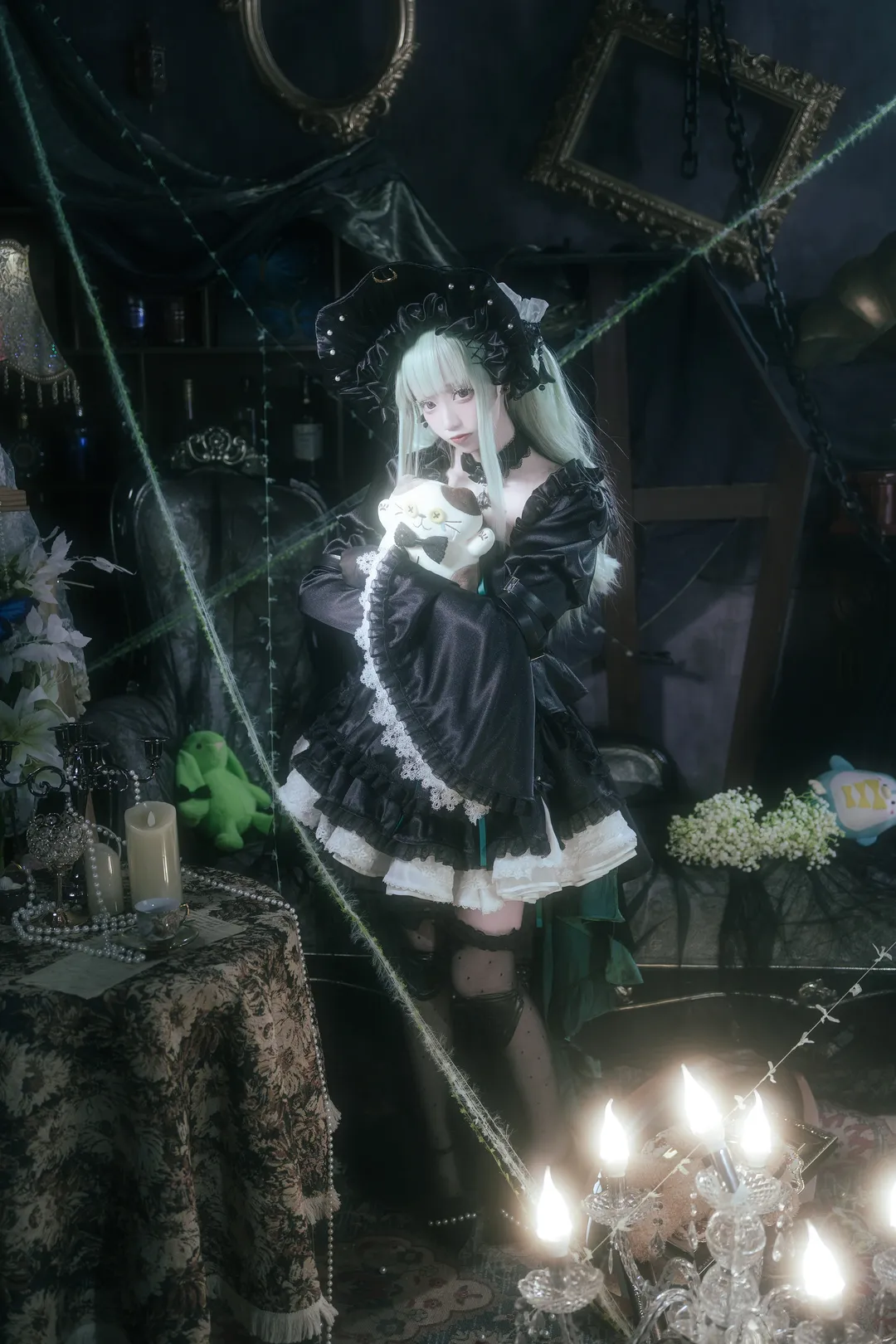 Ave Mujica, Arknights, Wakaba Mutsumi cosplay, Marionette Id, Dark gothic style cosplay - Image 5