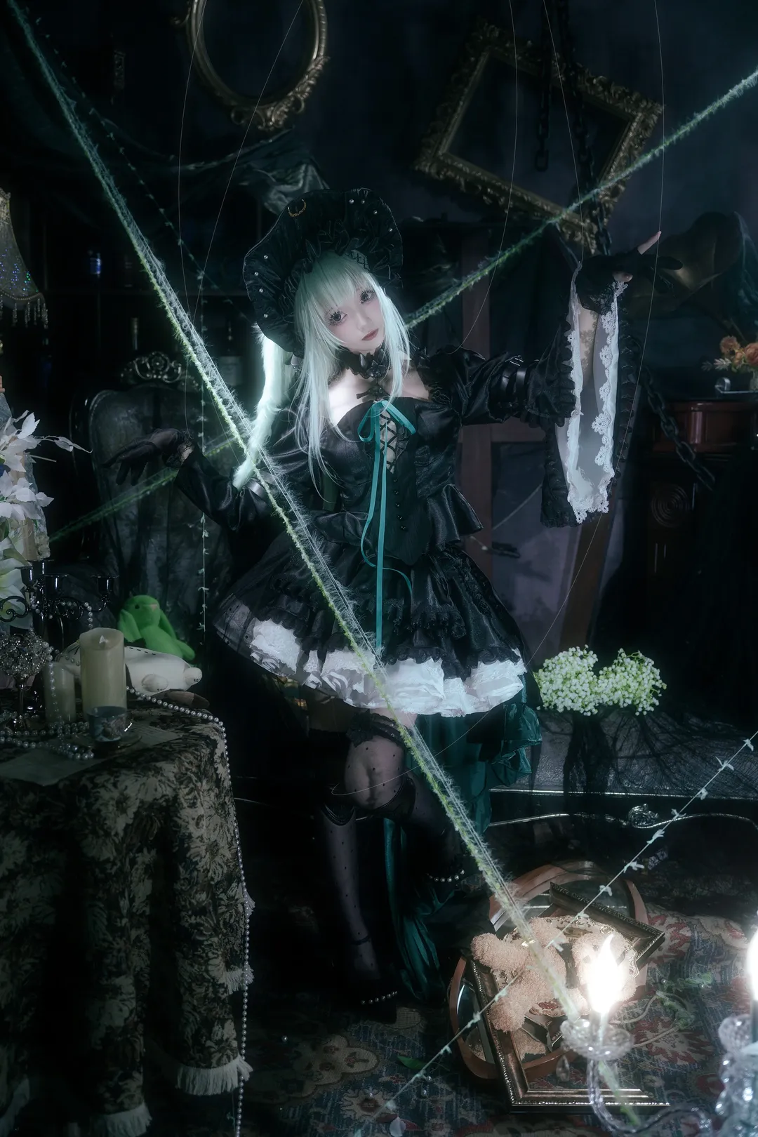Ave Mujica, Arknights, Wakaba Mutsumi cosplay, Marionette Id, Dark gothic style cosplay - Image 7