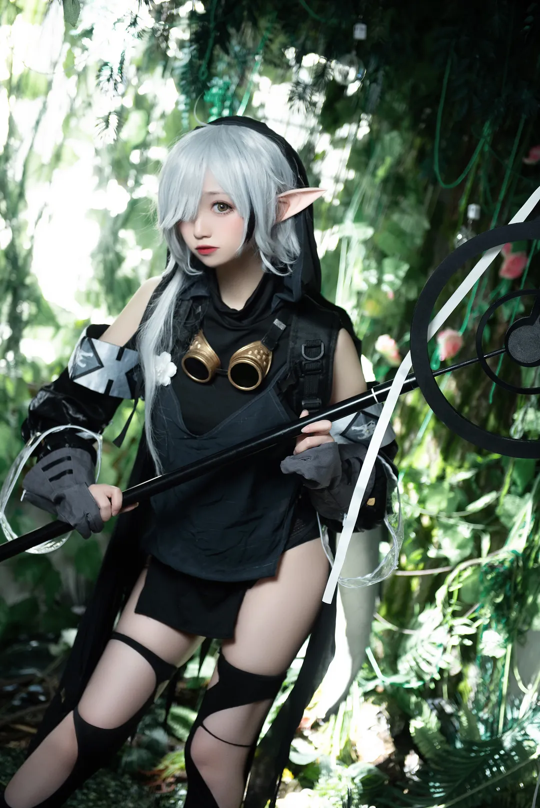 明日方舟, cosplay摄影, 森林外景, 精灵耳妆造, 特米米cos - 第2张
