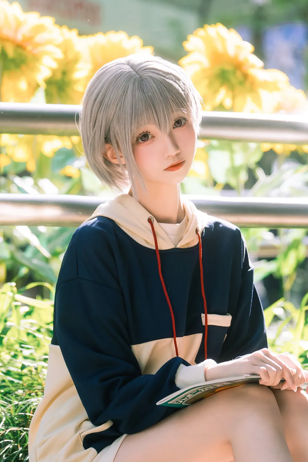 户外摄影, BanG Dream!, 日常穿搭, 高松灯cos, 银灰短发 - 第1张