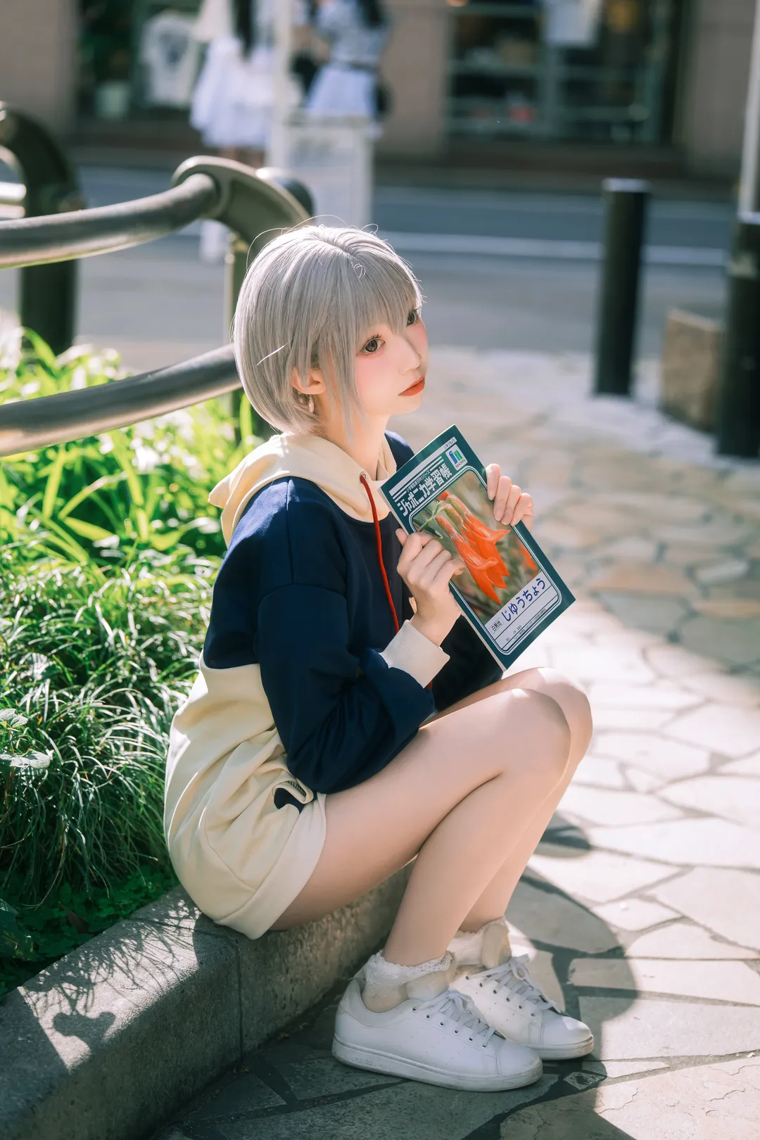 户外摄影, BanG Dream!, 日常穿搭, 高松灯cos, 银灰短发 - 第4张