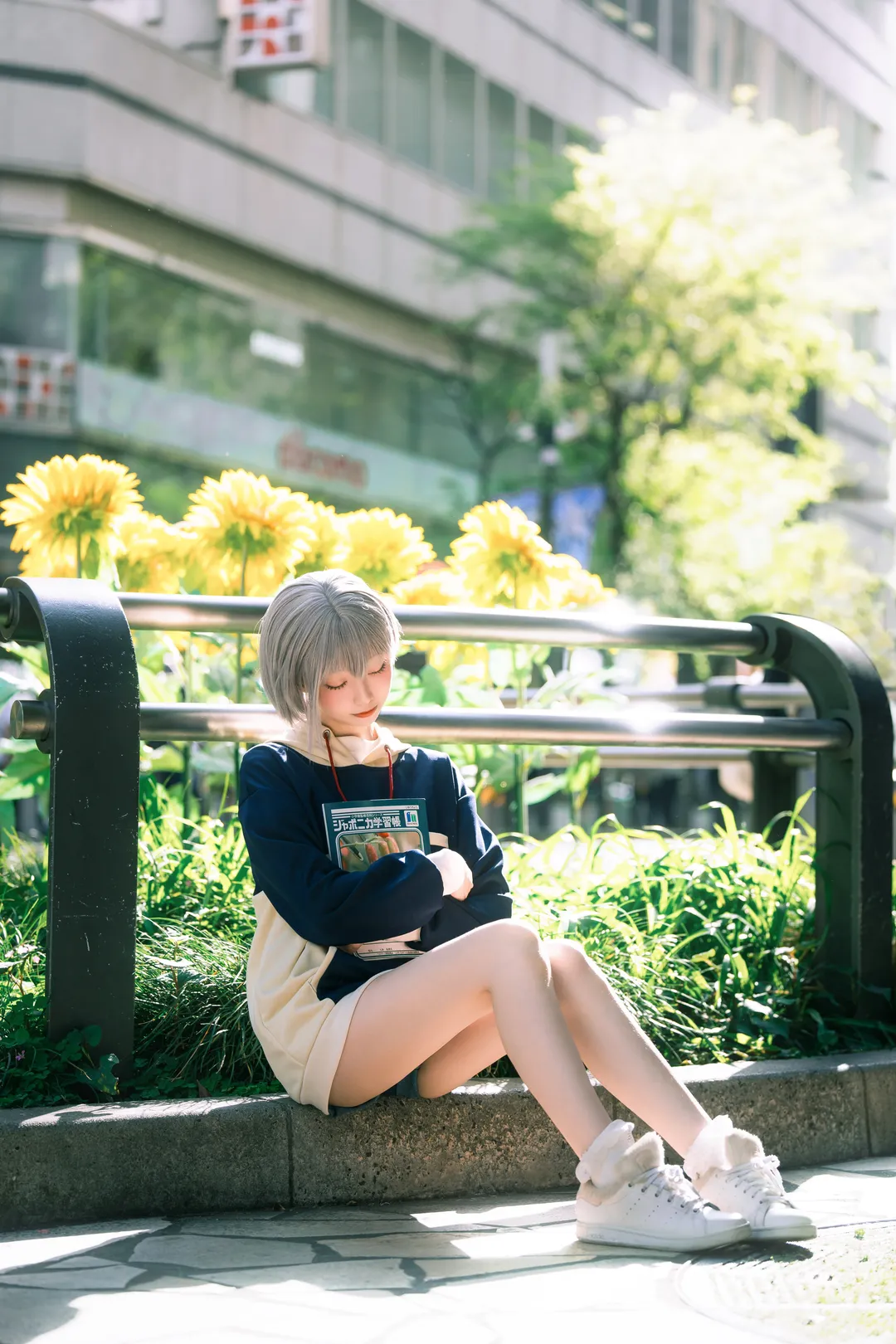 户外摄影, BanG Dream!, 日常穿搭, 高松灯cos, 银灰短发 - 第5张