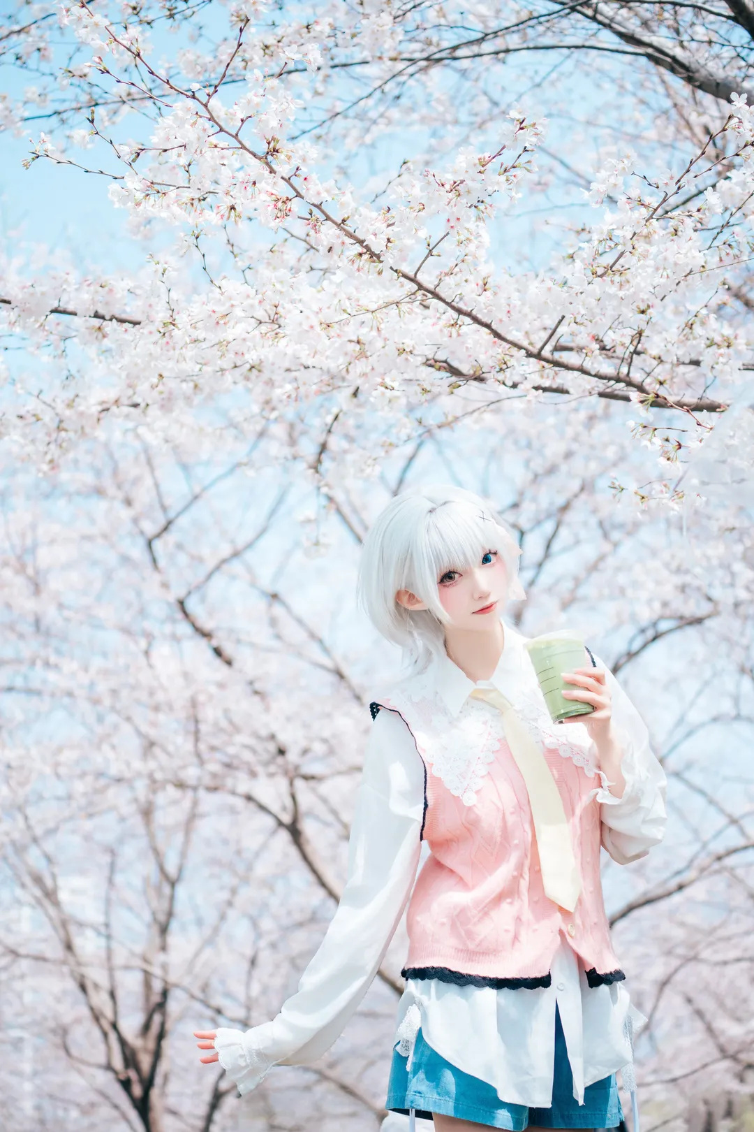 アウトドア撮影, コスプレコーディネート, 要楽奈コスプレ, 春の桜, バンドリ！ MyGO!!!!! - 3枚目