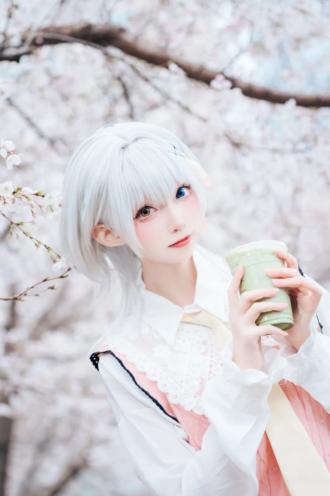 アウトドア撮影, コスプレコーディネート, 要楽奈コスプレ, 春の桜, バンドリ！ MyGO!!!!! - 7枚目