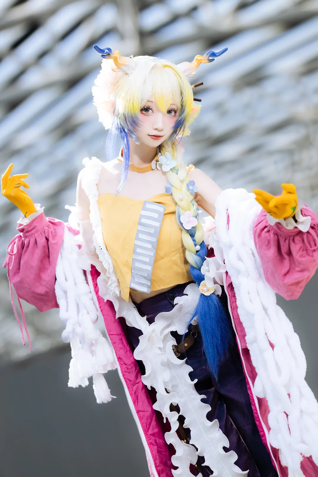 二次元撮影, シュウ コスプレ, アークナイツ, CP32 会場写真, 春日宴の衣装 - 2枚目