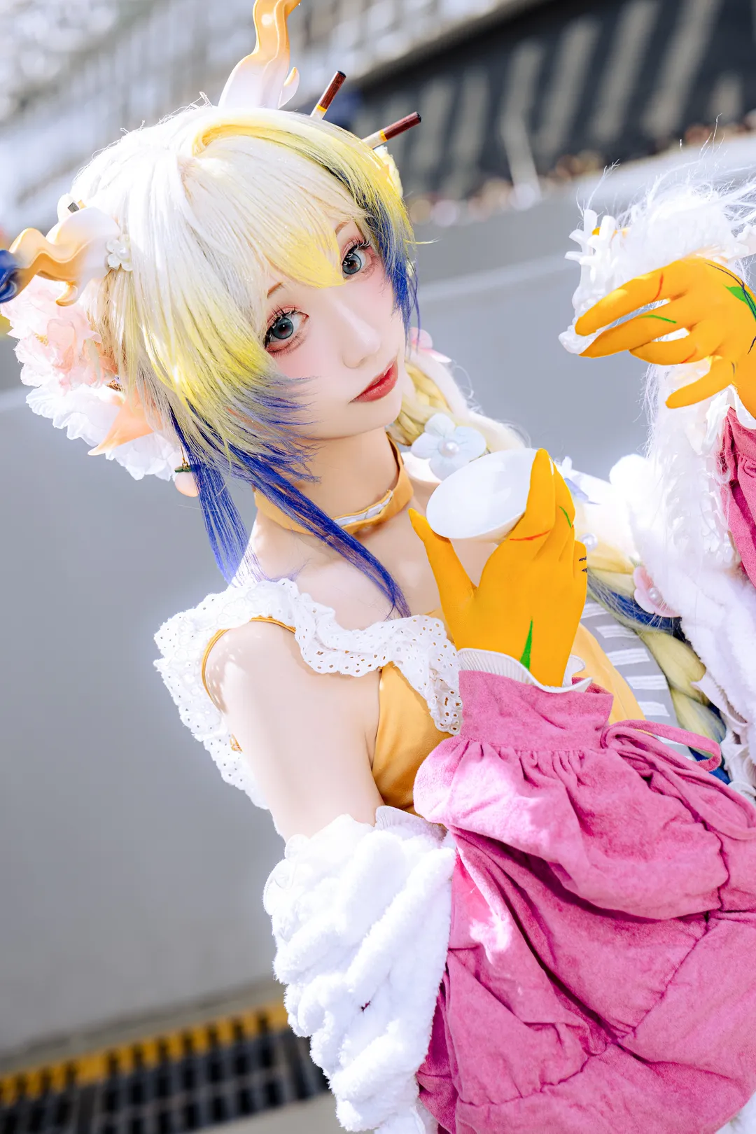 二次元撮影, シュウ コスプレ, アークナイツ, CP32 会場写真, 春日宴の衣装 - 3枚目