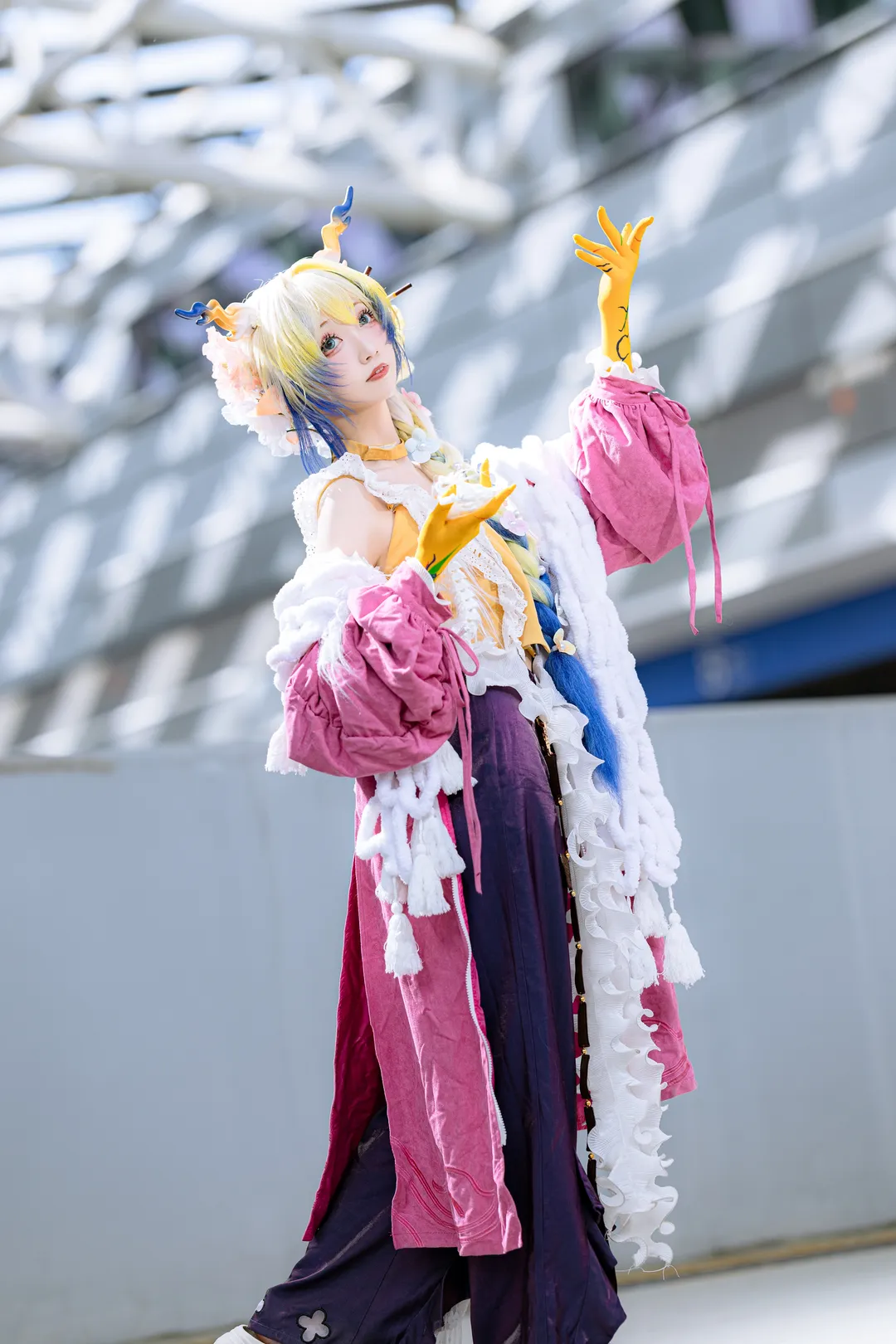 二次元撮影, シュウ コスプレ, アークナイツ, CP32 会場写真, 春日宴の衣装 - 4枚目