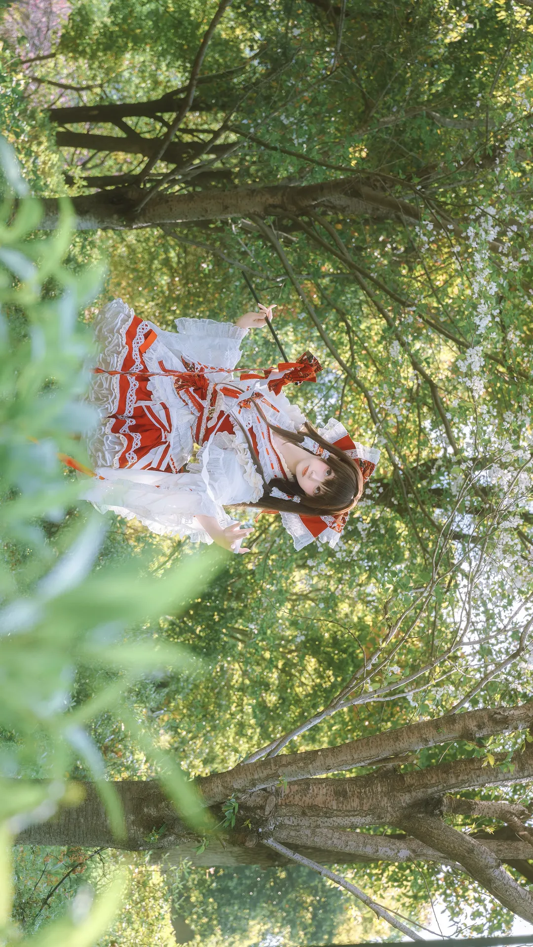 博丽灵梦cos, 东方project, 二次元cosplay, 巫女装, 户外人像摄影 - 第5张
