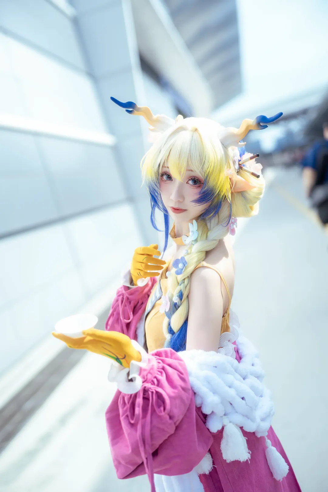 黍cos, 明日方舟, 假发造型, 春日宴, cosplay场照 - 第2张