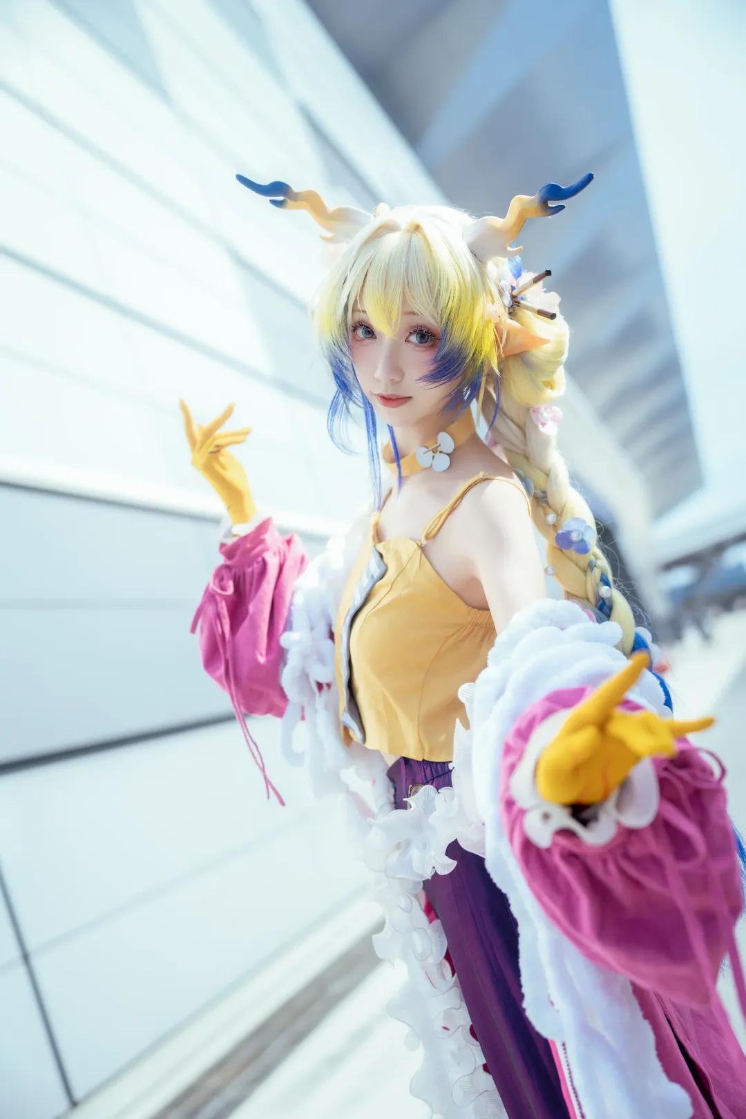 黍cos, 明日方舟, 假发造型, 春日宴, cosplay场照