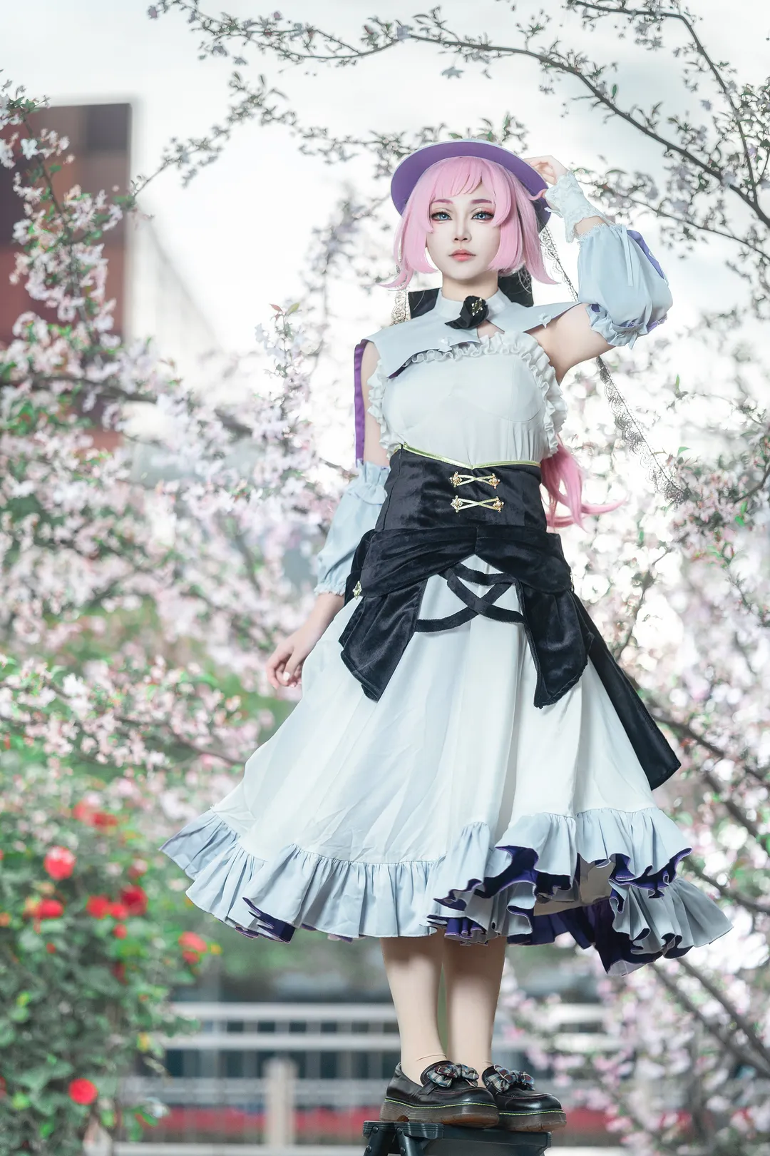 エリシア コスプレ, 崩壊 3rd, 桜の屋外ロケーション, コスプレシェア, 本編記録 - 2枚目