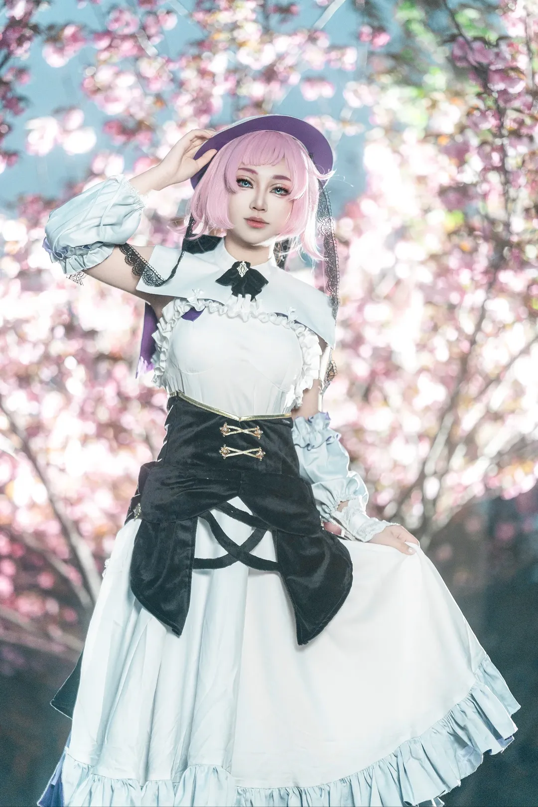 エリシア コスプレ, 崩壊 3rd, 桜の屋外ロケーション, コスプレシェア, 本編記録 - 4枚目