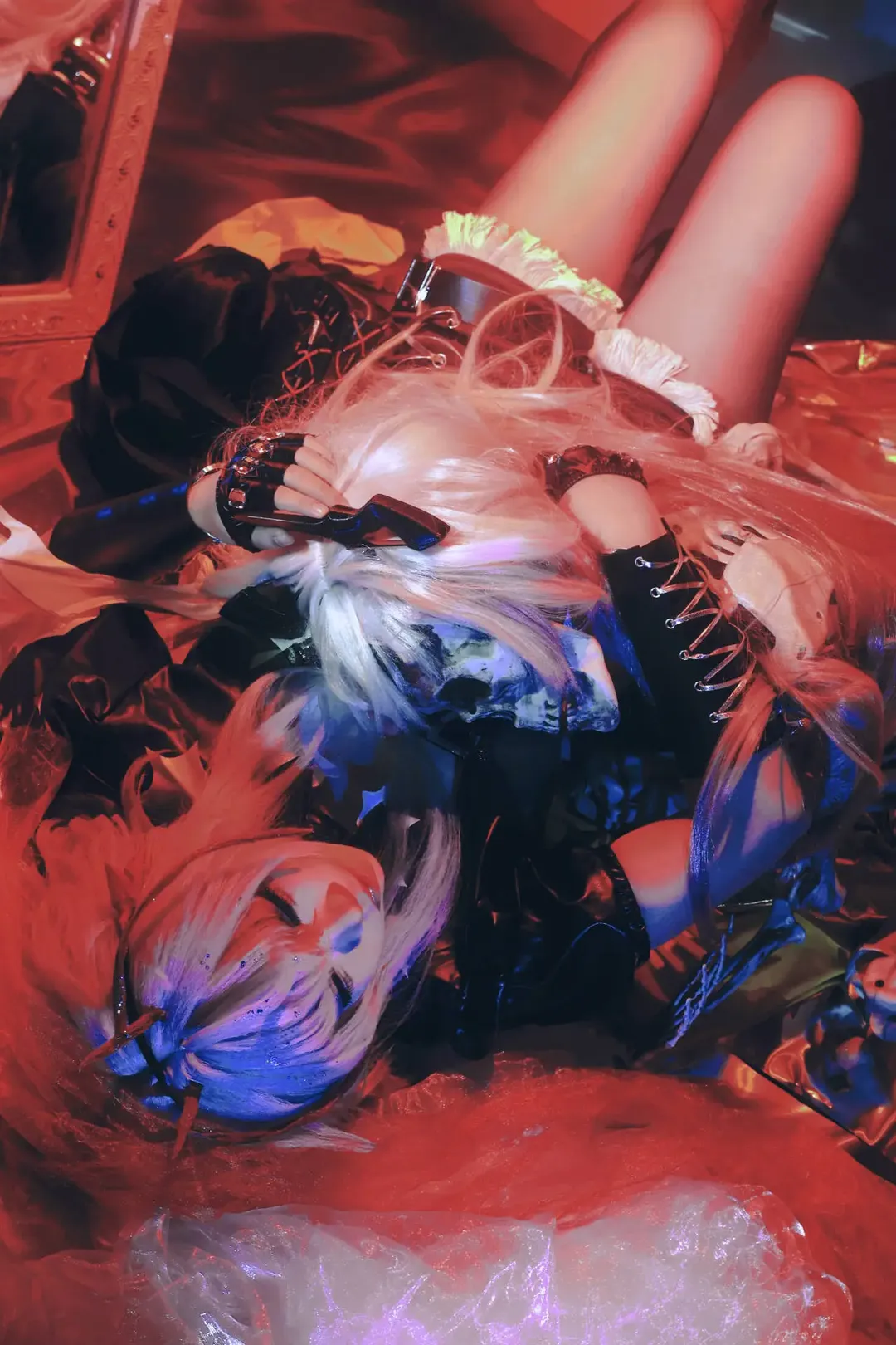 明日方舟, 维什戴尔cos, cosplay正片, 明日方舟cos, 暗黑哥特风