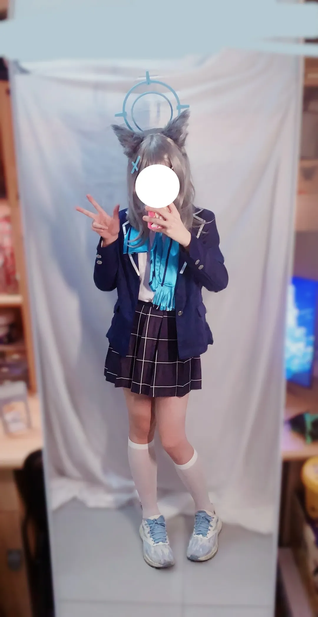 蔚蓝档案, 二次元cos, cosplay穿搭, 校园制服, 白子cos
