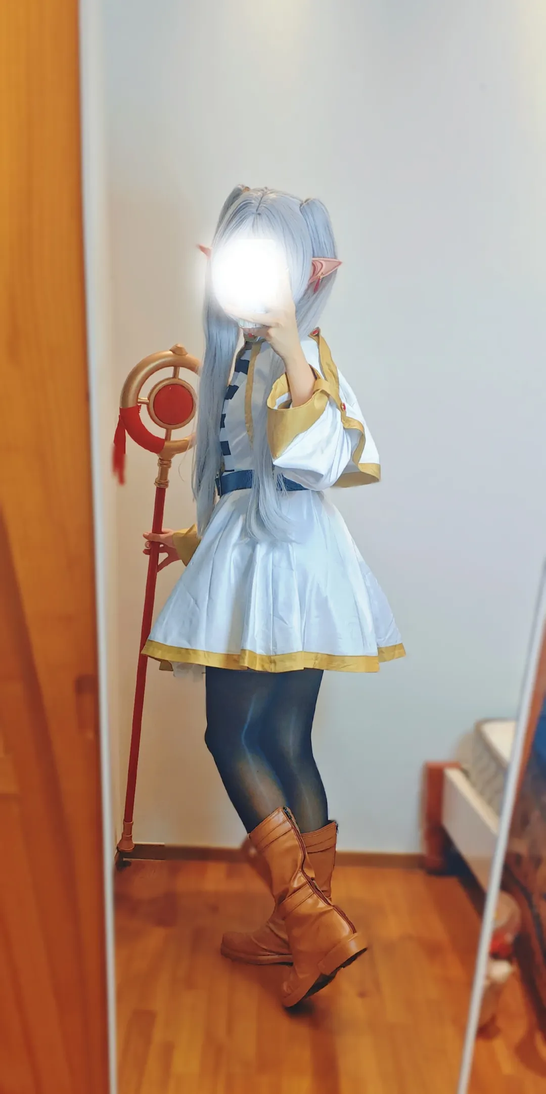 葬送的芙莉莲, 芙莉莲cos, cosplay穿搭, 动漫角色扮演, 银白双马尾 - 第2张