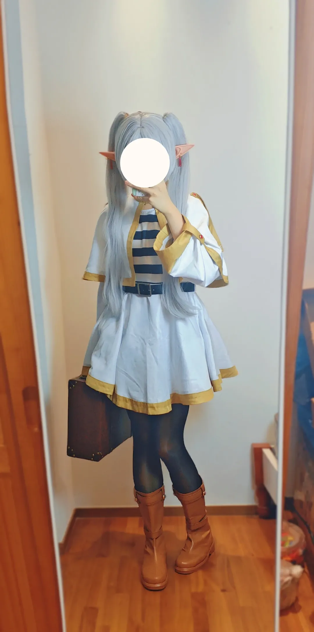 葬送的芙莉莲, 芙莉莲cos, cosplay穿搭, 动漫角色扮演, 银白双马尾 - 第4张