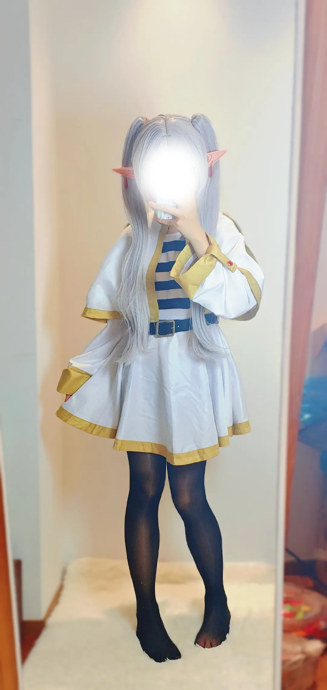 葬送的芙莉莲, 芙莉莲cos, cosplay穿搭, 动漫角色扮演, 银白双马尾 - 第5张