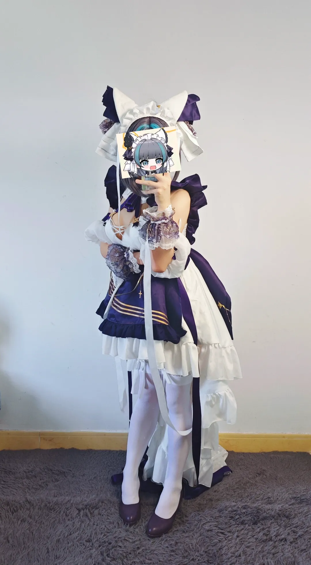 cosplay, 柴郡cos, 碧蓝航线, 女仆装, 白丝 - 第2张