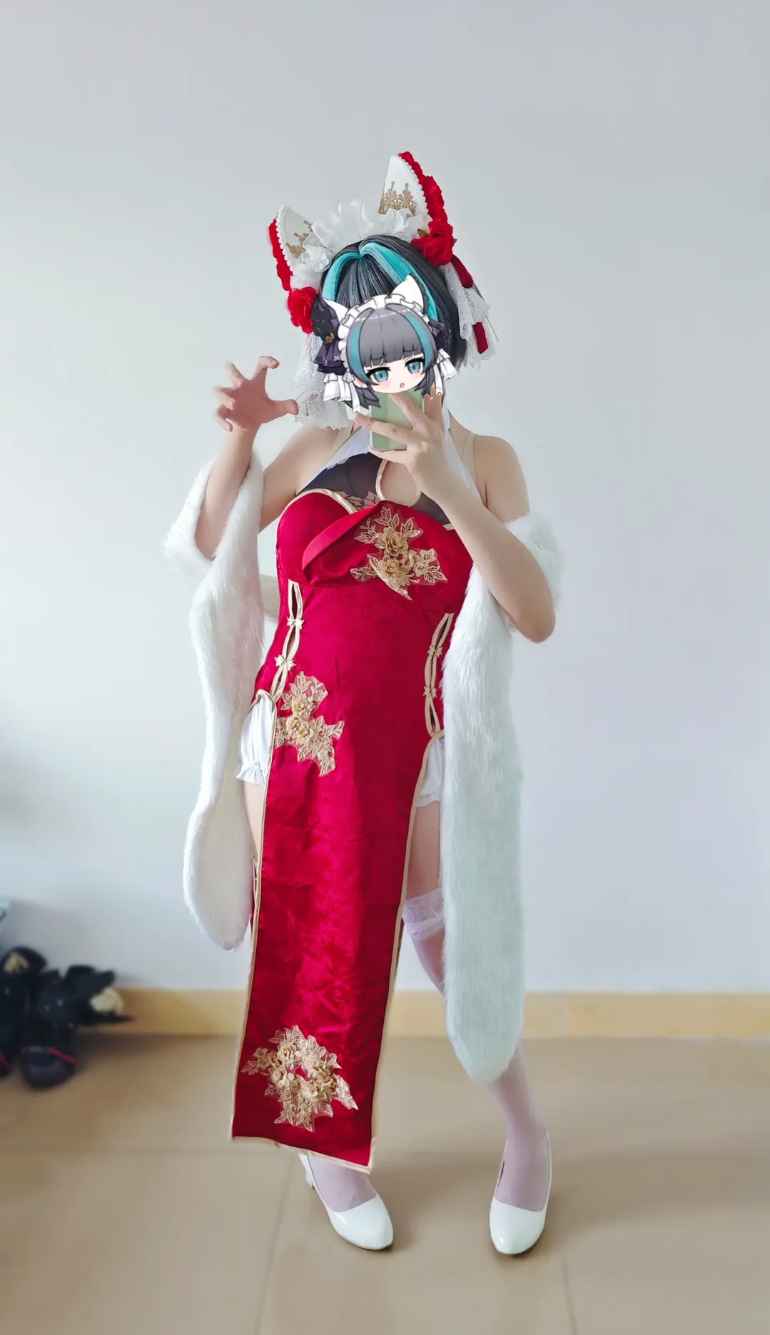 柴郡cos, 碧藍航線, 二次元cos, cosplay日常, 新春旗袍