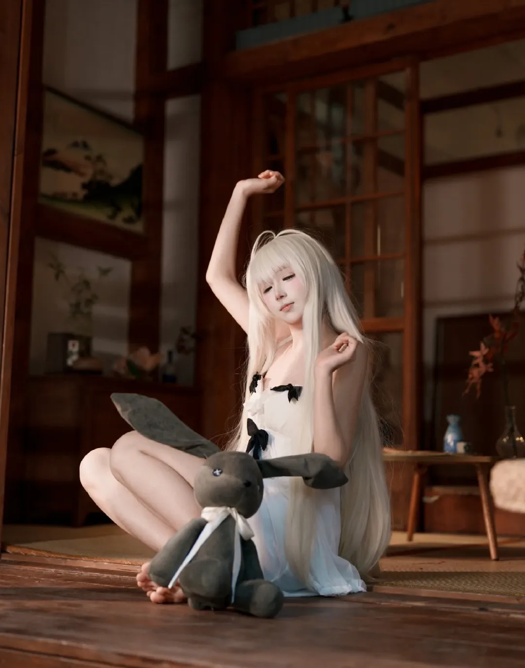 Kasugano Sora cosplay, Yosuga no Sora, Galgame, Japanese-style photoshoot, Little sister character - Image 1