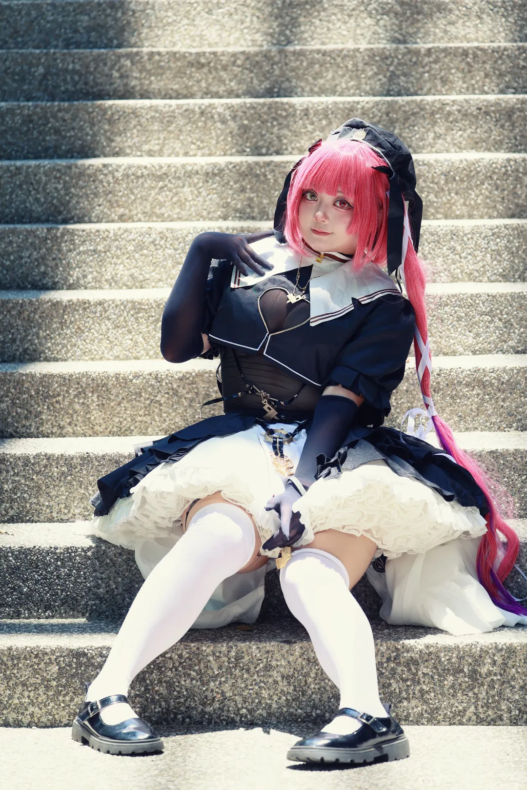 cosplay正片, 水手服穿搭, 户外人像摄影, 宝钟玛琳cos, hololive - 第2张